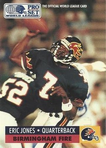 #51 Eric Jones - Birmingham Fire - 1991 Pro Set WLAF Football