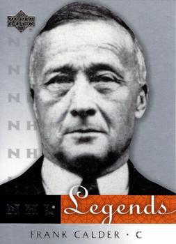 #51 Frank Calder - - 2001-02 Upper Deck Legends Hockey