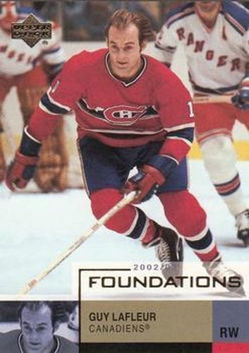 #51 Guy Lafleur - Montreal Canadiens - 2002-03 Upper Deck Foundations Hockey
