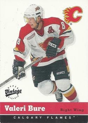 #51 Valeri Bure - Calgary Flames - 2000-01 Upper Deck Vintage Hockey