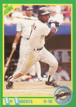 #51 Bip Roberts - San Diego Padres - 1990 Score Baseball