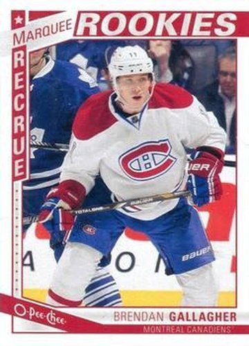 #520 Brendan Gallagher - Montreal Canadiens - 2013-14 O-Pee-Chee Hockey