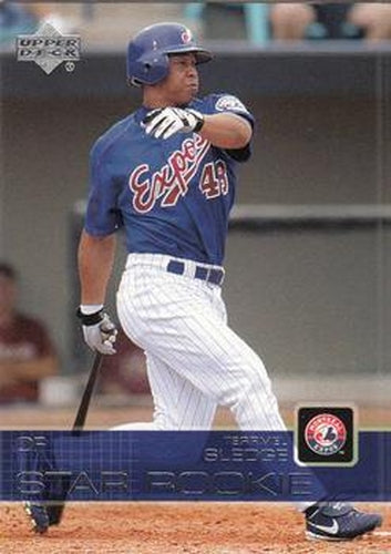 #520 Terrmel Sledge - Montreal Expos - 2003 Upper Deck Baseball
