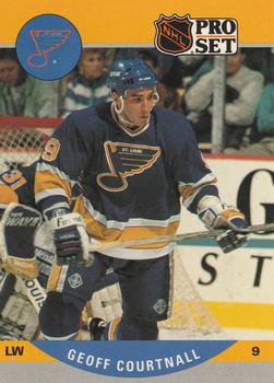 #521 Geoff Courtnall - St. Louis Blues - 1990-91 Pro Set Hockey