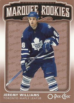 #521 Jeremy Williams - Toronto Maple Leafs - 2006-07 O-Pee-Chee Hockey