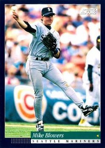 #521 Mike Blowers - Seattle Mariners -1994 Score Baseball