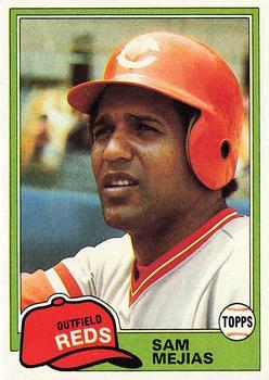 #521 Sam Mejias - Cincinnati Reds - 1981 Topps Baseball