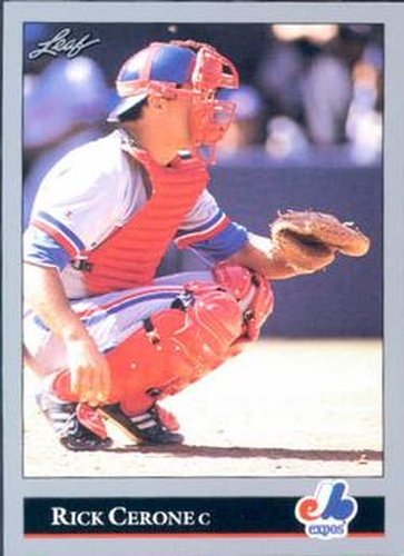 #523 Rick Cerone - Montreal Expos - 1992 Leaf Baseball
