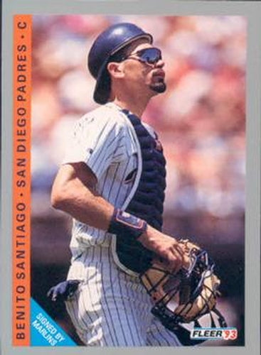 #523 Benito Santiago - Florida Marlins - 1993 Fleer Baseball