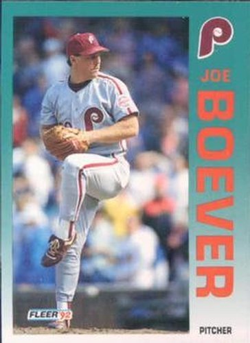 #523 Joe Boever - Philadelphia Phillies - 1992 Fleer Baseball