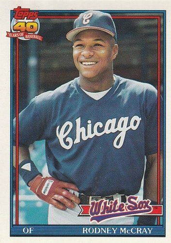 #523 Rodney McCray - Chicago White Sox - 1991 O-Pee-Chee Baseball