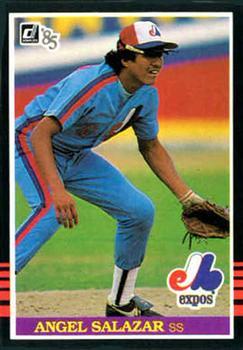#523 Angel Salazar - Montreal Expos - 1985 Donruss Baseball