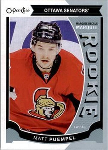 #523 Matt Puempel - Ottawa Senators - 2015-16 O-Pee-Chee Hockey