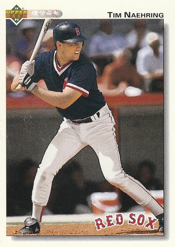 #523 Tim Naehring - Boston Red Sox - 1992 Upper Deck Baseball