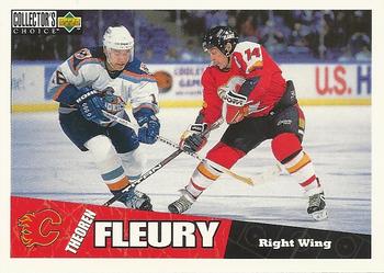 #35 Theoren Fleury - Calgary Flames - 1996-97 Collector's Choice Hockey