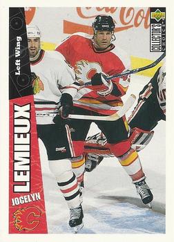 #42 Jocelyn Lemieux - Calgary Flames - 1996-97 Collector's Choice Hockey