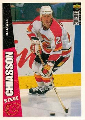 #44 Steve Chiasson - Calgary Flames - 1996-97 Collector's Choice Hockey