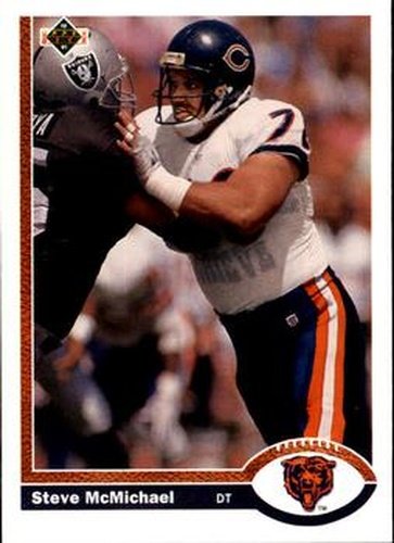 #524 Steve McMichael - Chicago Bears - 1991 Upper Deck Football