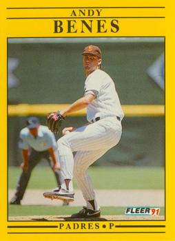 #524 Andy Benes - San Diego Padres - 1991 Fleer Baseball