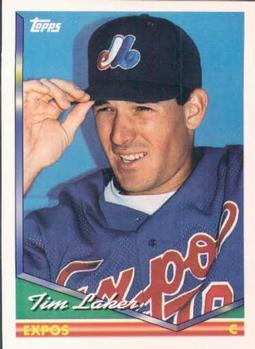 #524 Tim Laker - Montreal Expos - 1994 Topps Baseball