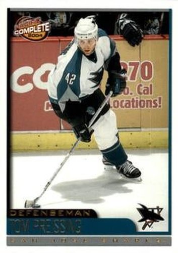 #525 Tom Preissing - San Jose Sharks - 2003-04 Pacific Complete Hockey