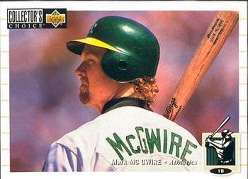 #525 Mark McGwire - Oakland Athletics - 1994 Collector's Choice Baseball