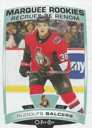 #525 Rudolfs Balcers - Ottawa Senators - 2019-20 O-Pee-Chee Hockey