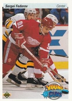 #525 Sergei Fedorov - Detroit Red Wings - 1990-91 Upper Deck Hockey