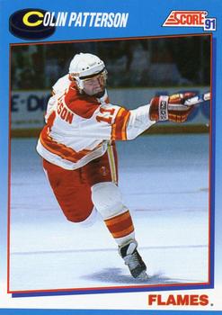 #525 Colin Patterson - Calgary Flames - 1991-92 Score Canadian Bilingual Hockey