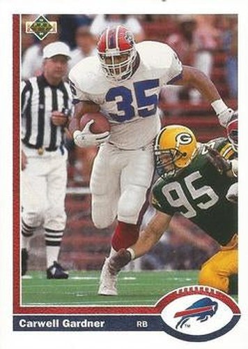 #526 Carwell Gardner - Buffalo Bills - 1991 Upper Deck Football