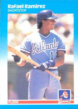 #526 Rafael Ramirez - Atlanta Braves - 1987 Fleer Baseball
