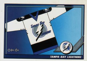 #526 Tampa Bay Lightning - Tampa Bay Lightning - 1991-92 O-Pee-Chee Hockey