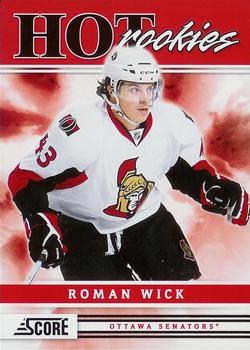 #526 Roman Wick - Ottawa Senators - 2011-12 Score Hockey