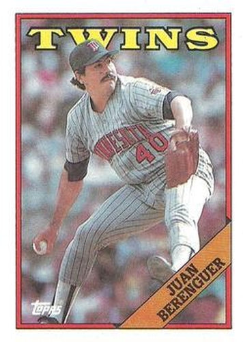 #526 Juan Berenguer - Minnesota Twins - 1988 Topps Baseball