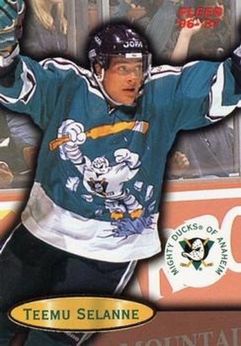 #3 Teemu Selanne - Anaheim Mighty Ducks - 1996-97 Fleer Hockey