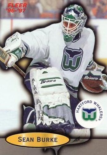 #45 Sean Burke - Hartford Whalers - 1996-97 Fleer Hockey