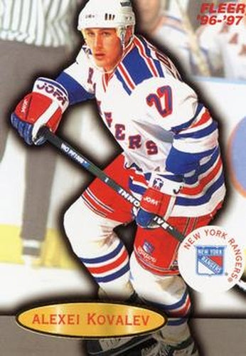 #69 Alexei Kovalev - New York Rangers - 1996-97 Fleer Hockey