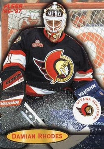 #76 Damian Rhodes - Ottawa Senators - 1996-97 Fleer Hockey