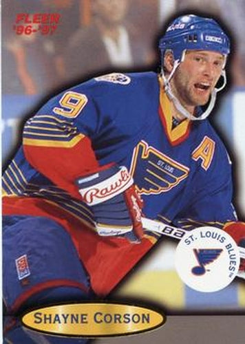 #95 Shayne Corson - St. Louis Blues - 1996-97 Fleer Hockey