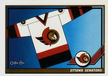 #527 Ottawa Senators - Ottawa Senators - 1991-92 O-Pee-Chee Hockey