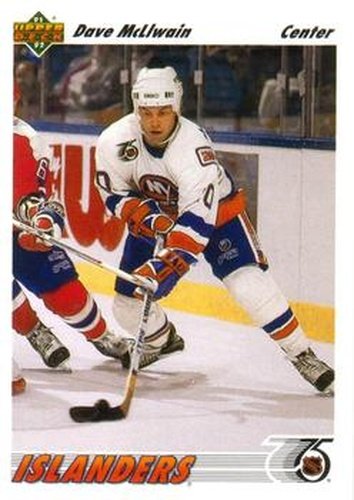 #527 Dave McLlwain - New York Islanders - 1991-92 Upper Deck Hockey