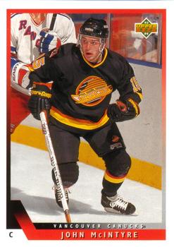 #527 John McIntyre - Vancouver Canucks - 1993-94 Upper Deck Hockey