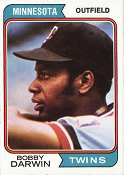 #527 Bobby Darwin - Minnesota Twins - 1974 Topps Baseball