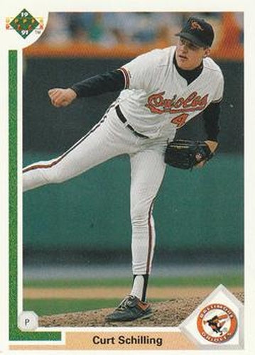 #528 Curt Schilling - Baltimore Orioles - 1991 Upper Deck Baseball