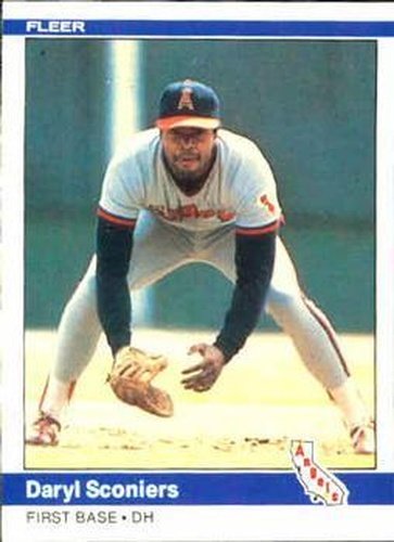 #528 Daryl Sconiers - California Angels - 1984 Fleer Baseball
