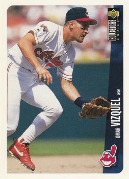 #528 Omar Vizquel - Cleveland Indians - 1996 Collector's Choice Baseball