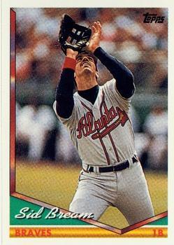 #528 Sid Bream - Atlanta Braves - 1994 Topps Baseball