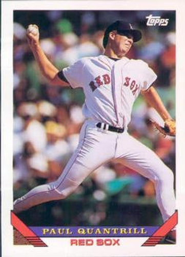 #528 Paul Quantrill - Boston Red Sox - 1993 Topps Baseball