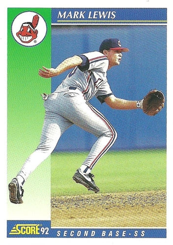 #528 Mark Lewis - Cleveland Indians - 1992 Score Baseball