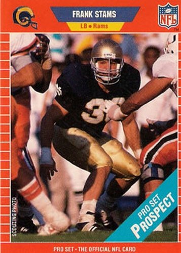 #528 Frank Stams - Los Angeles Rams - 1989 Pro Set Football